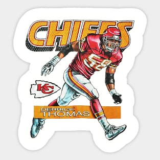 90s Football Derrick Thomas - Chiefs - Classic Sticker
